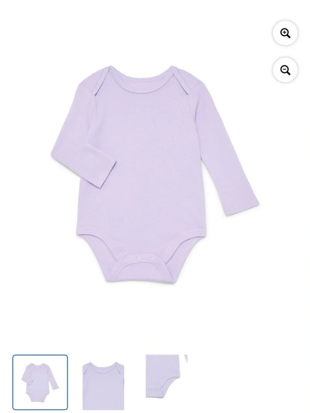 NWT size 6-9 Months Wonder Nation Long-Sleeve Lavender One-Piece Bodysuit